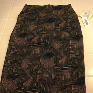 LuluRoe Cassie XS Navy Gold